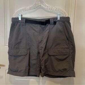 The North Face Men’s Belted Hiking Shorts Grey 8 Inch Inseam Size Large